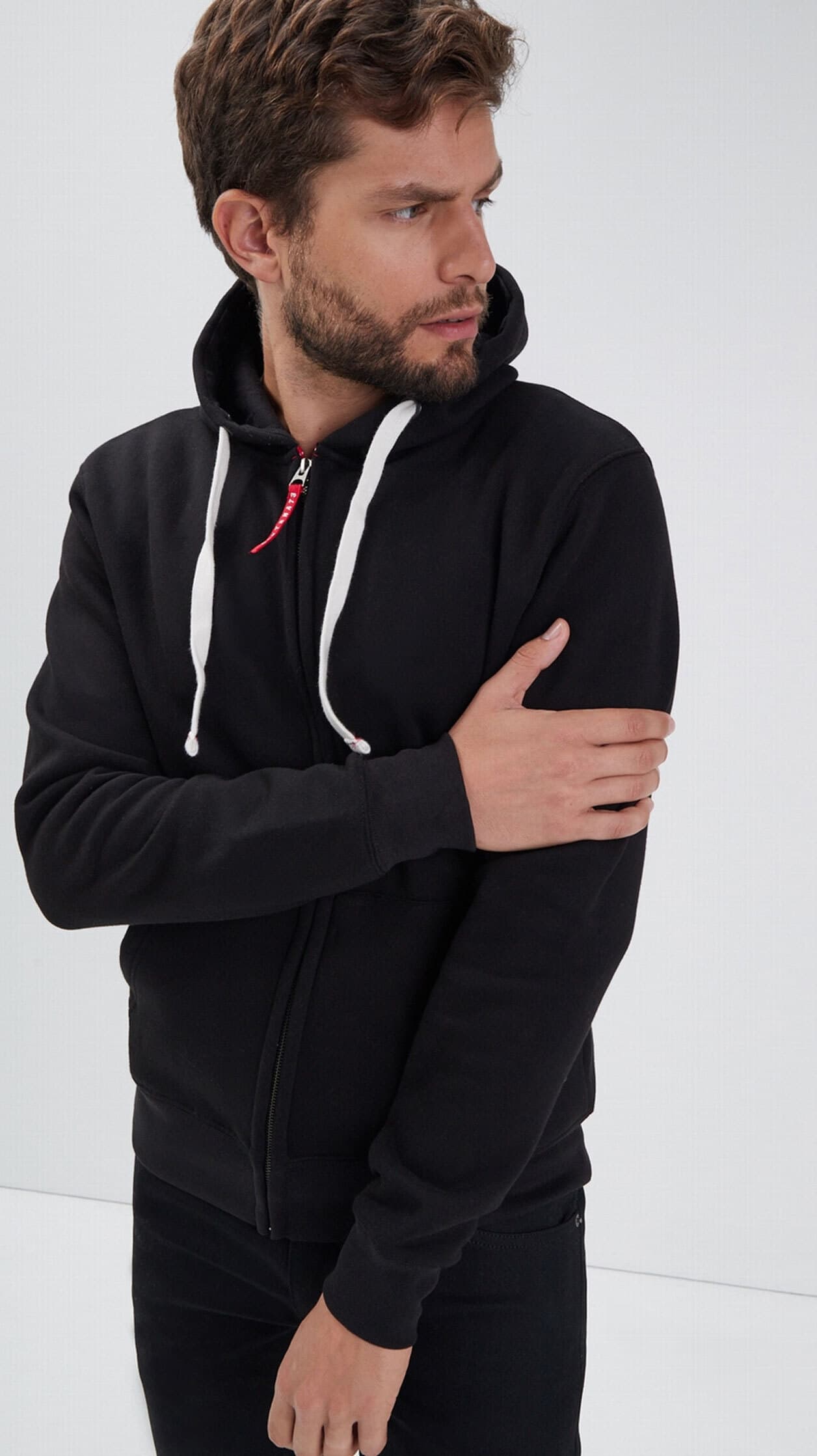 Sweat capuche homme noir Daytona 73