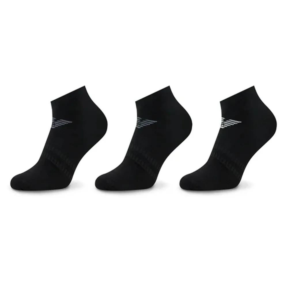 Chaussettes Emporio Armani Fantasmino pack x3 Homme Noir