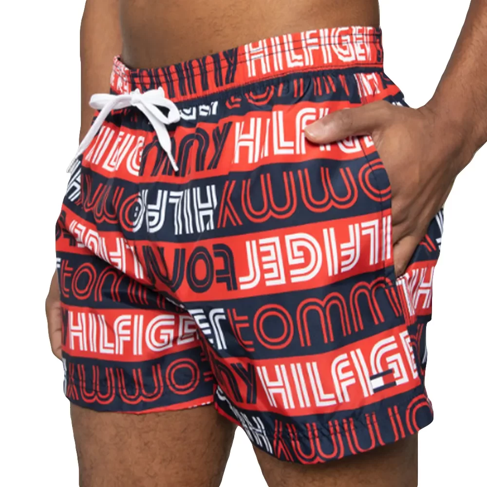 Maillot de bain Tommy Jeans Motif logo Homme Rouge