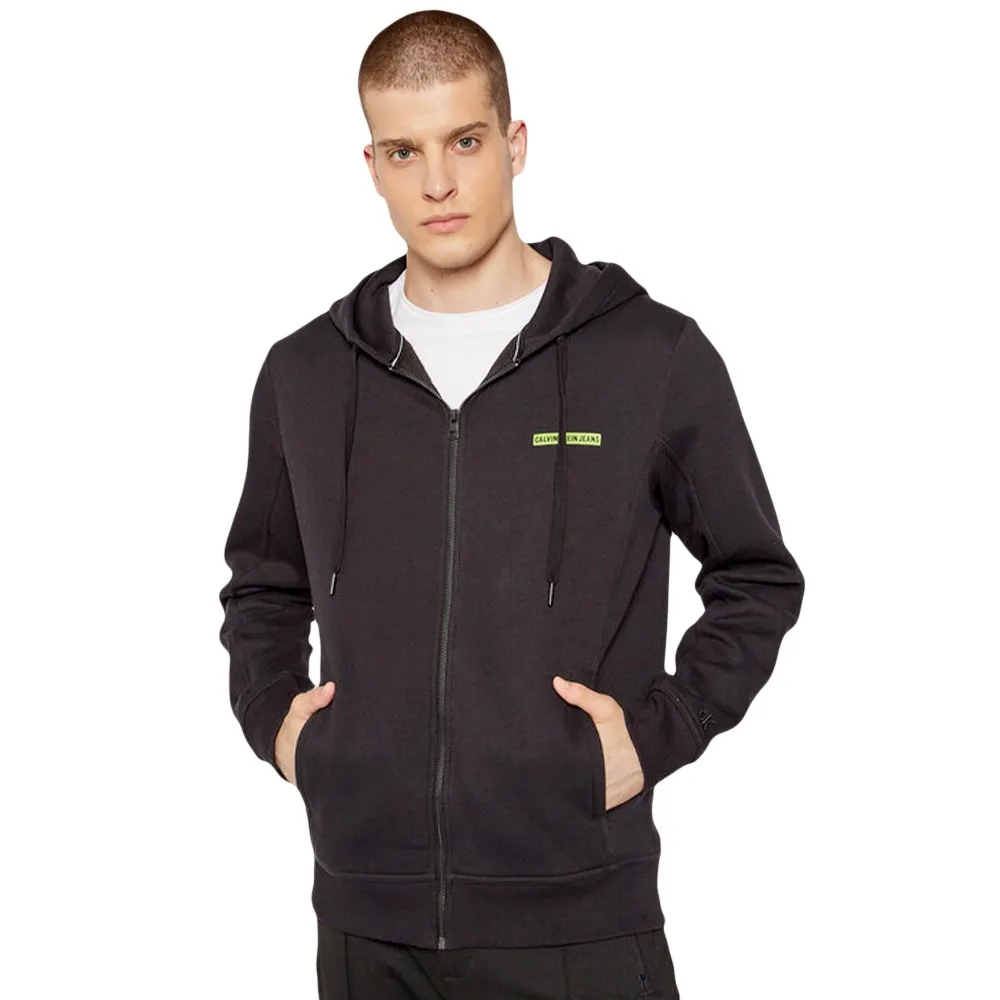Sweat Calvin Klein Micro Flock Box Homme Noir