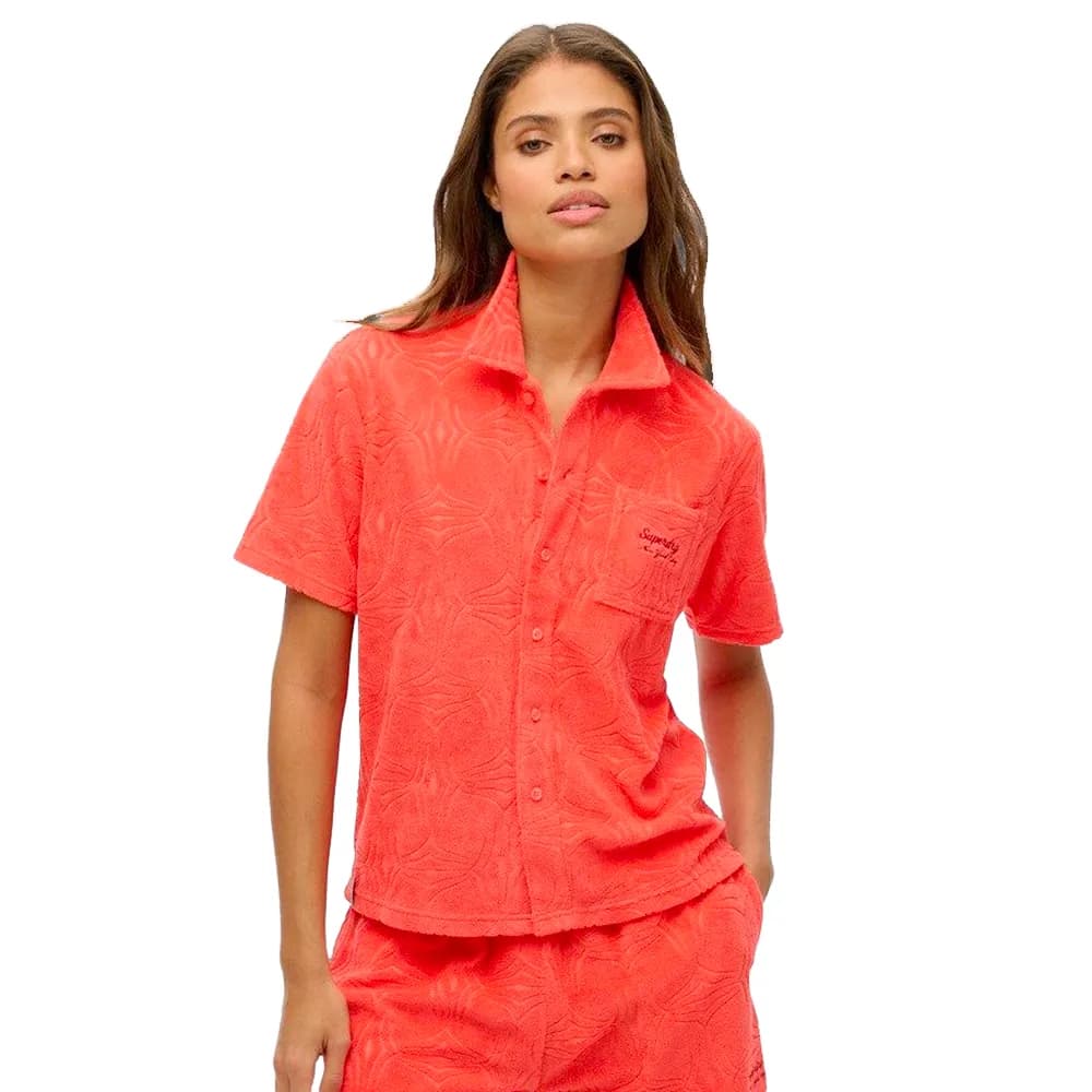 Chemise Superdry Country Club Femme Orange